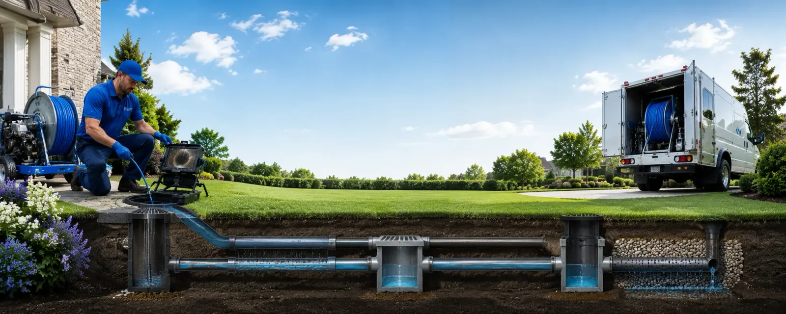 Outdoor drain cleaning information for Niantic, CT
